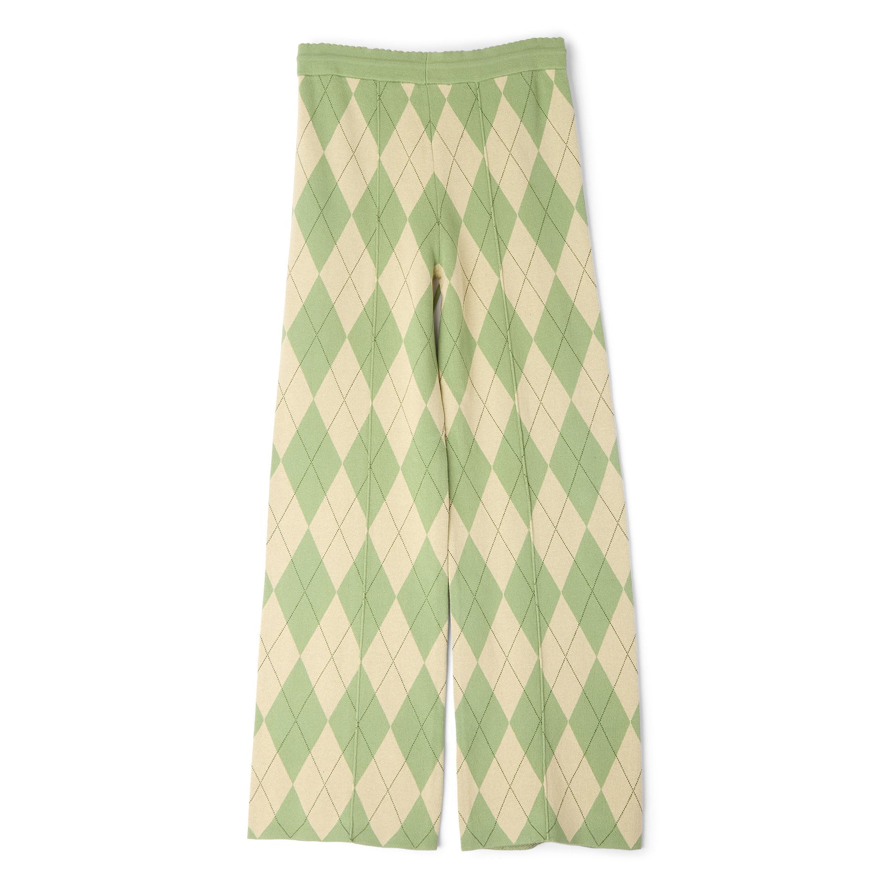House of Sunny Argyle Lounge Pant (Matcha) Trousers