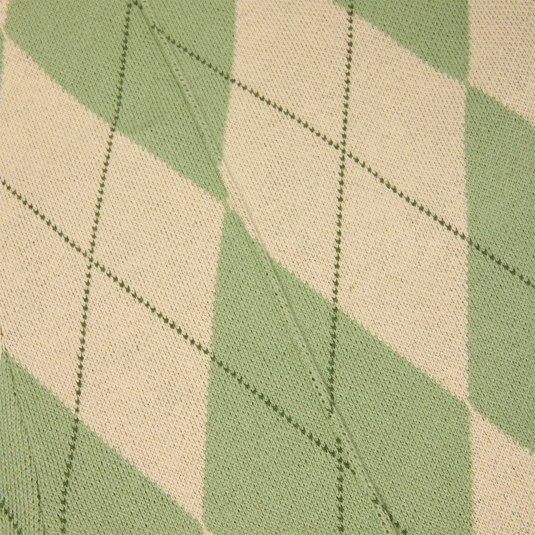 House of Sunny Argyle Lounge Pant (Matcha) Trousers