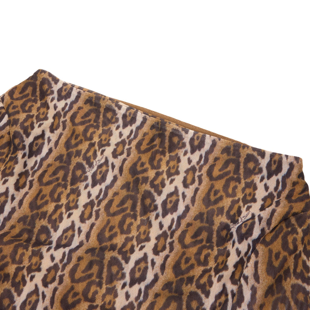 House of Sunny Leopard Multi Layered Long Sleeve (Multi) Top