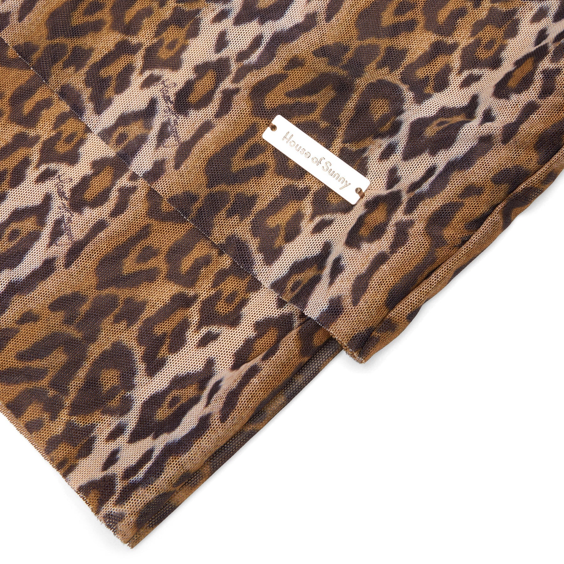 House of Sunny Leopard Multi Layered Long Sleeve (Multi) Top