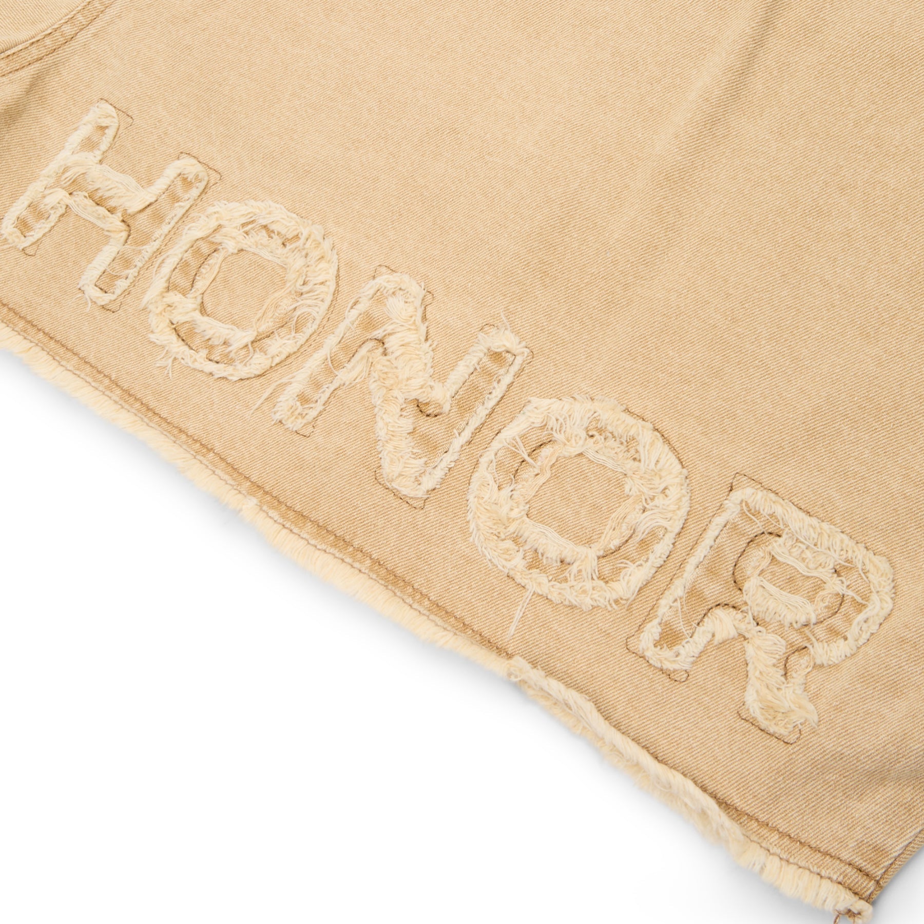 Honor The Gift B-Summer Raw Edge Cropped Jacket (Tan) Top