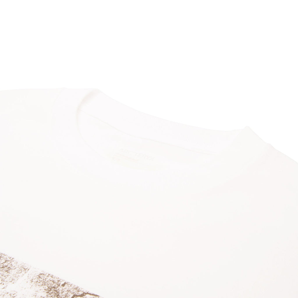 Arc'teryx Kragg Cotton Lithographica SS M (White Light) T-shirt Top